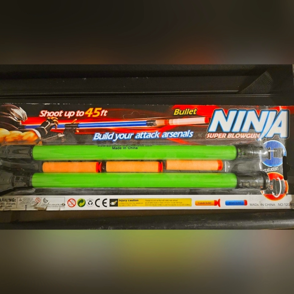 Nerf Ninja blowgun